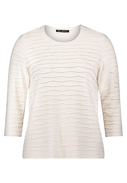 Betty Barclay 3/4-Arm-Shirt "Damen Basic Shirt mit Wellenstruktur" 1 Stk. t günstig online kaufen