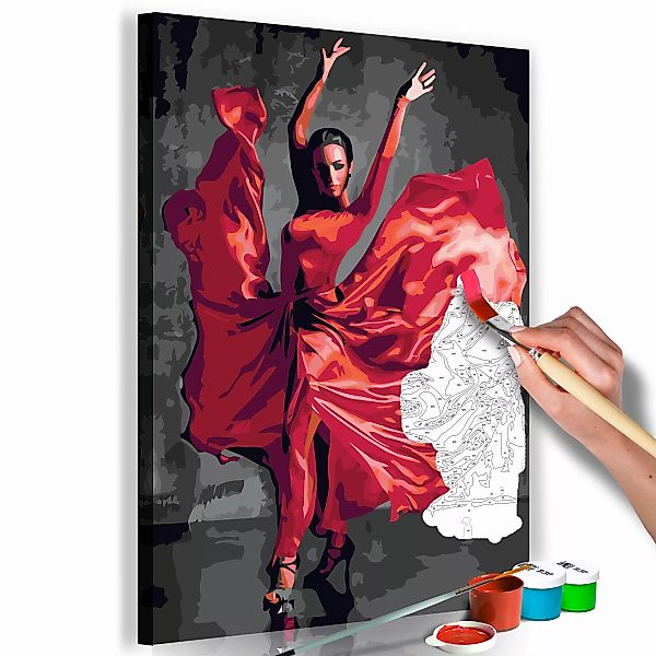 Malen Nach Zahlen - Red Dress günstig online kaufen