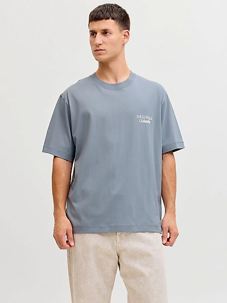 Jack & Jones Kurzarmshirt "JORNORREBRO TYPO TEE SS CREW NECK NOOS" Baumwoll günstig online kaufen