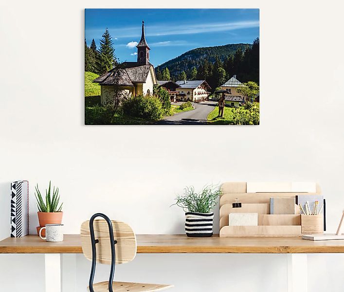 Artland Leinwandbild »Hirschbichl im Berchtesgadener Land«, Gebäude, (1 St. günstig online kaufen