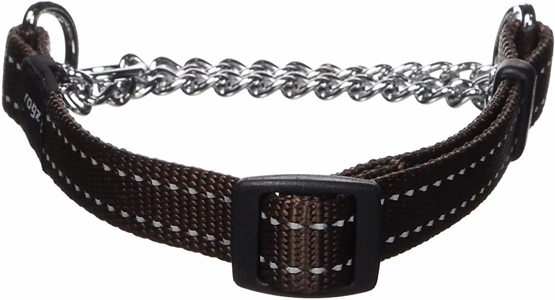 Hundehalsband Snake Choker 32-44 Cm Nylon Braun günstig online kaufen