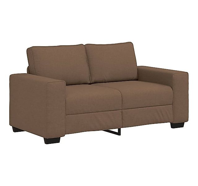 vidaXL Sofa 2-Sitzer-Sofa Braun 120 cm Stoff günstig online kaufen