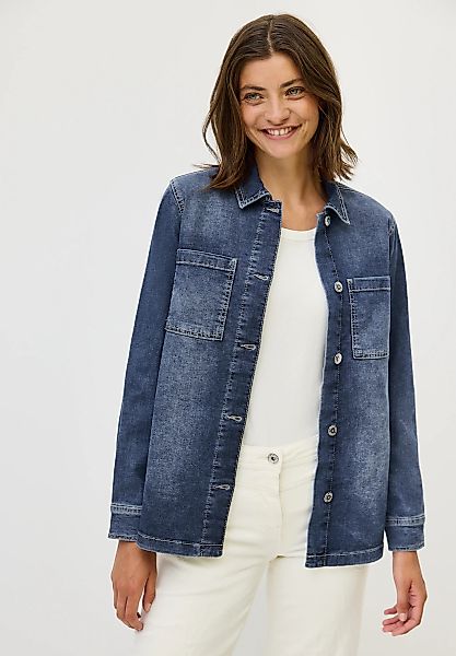 Cecil Jeansjacke ohne Kapuze aus Baumwolle mit Stretchanteil günstig online kaufen