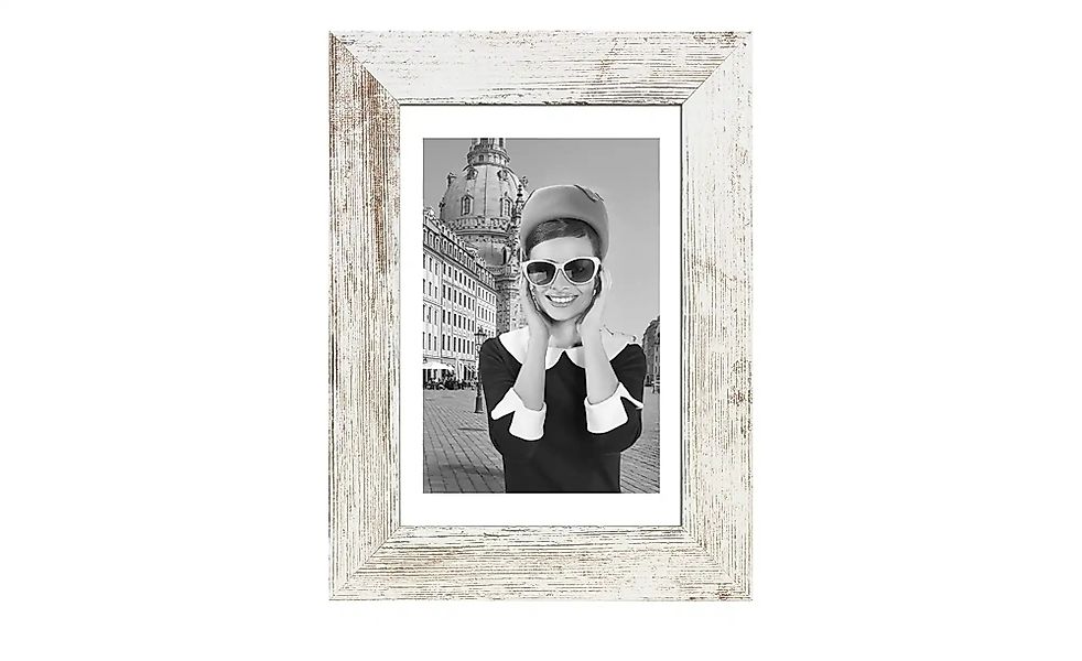 Bilderrahmen 21x30 cm  Hollywood ¦ weiß ¦ Massivholz,Holz ¦ Maße (cm): B: 2 günstig online kaufen