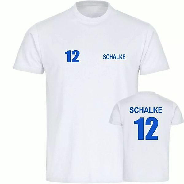 multifanshop T-Shirt Herren Schalke - Trikot 12 - Männer günstig online kaufen