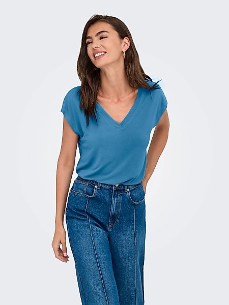 ONLY V-Shirt "ONLFREE S/S MOD.V-NECK TOP JRS NOOS" günstig online kaufen