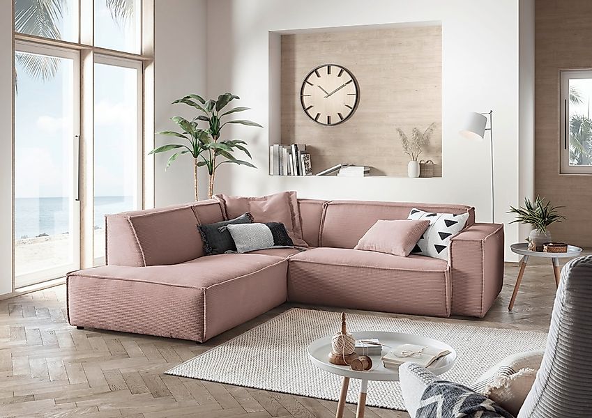 3C Candy Ecksofa »Matteo in elegant, kubischer Formensprache, bequem, L-For günstig online kaufen