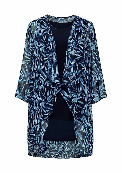 GOLDNER Klassische Bluse "Kurzgröße Elegantes Set aus Chiffonhülle mit Top" günstig online kaufen