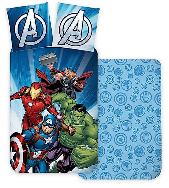 BrandMac Kinderbettwäsche Avengers Wende Bettwäsche 80 x 80 cm + 135 x 200 günstig online kaufen