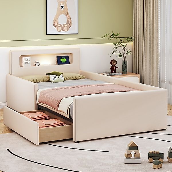 STILVORA Polsterbett 90×200 Kinderbett mit Matratze,bett günstig online kaufen