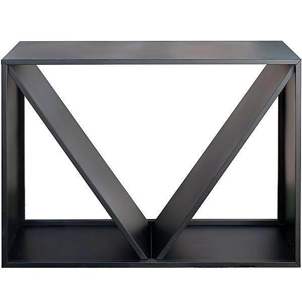 Westmann Kaminholzregal B x T x H: 114,5 cm x 35 cm x 80 cm Schwarz günstig online kaufen