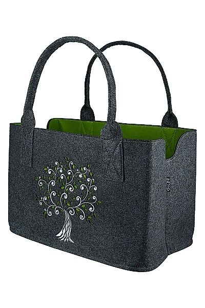 GILDE Einkaufsshopper Filztasche "Lebensbaum" Shoppingtasche Tragetasche, günstig online kaufen