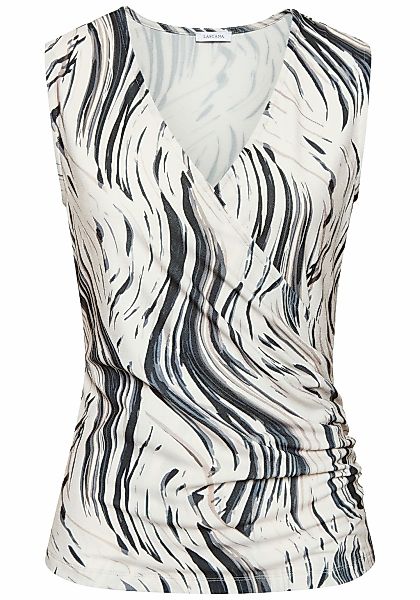 LASCANA Tanktop in Wickeloptik, Blusentop mit Alloverdruck und seitlicher R günstig online kaufen