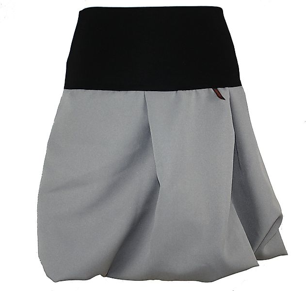 dunkle design Minirock Ballonrock Grau Schwarz Ecru Mini elastischer Bund günstig online kaufen