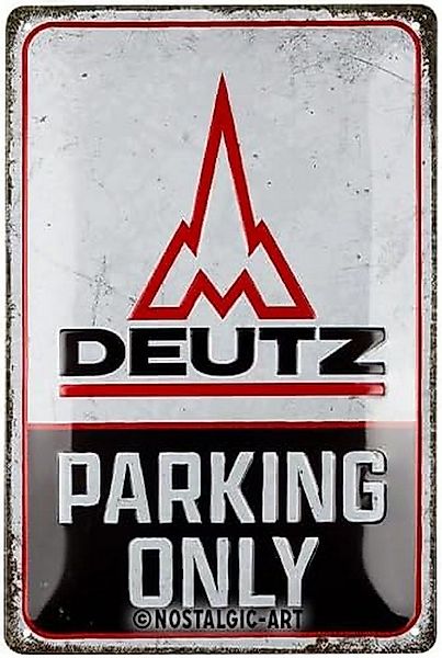 Nostalgic-Art Metallschild Blechschild 20 x 30cm - Deutz - Parking Only günstig online kaufen
