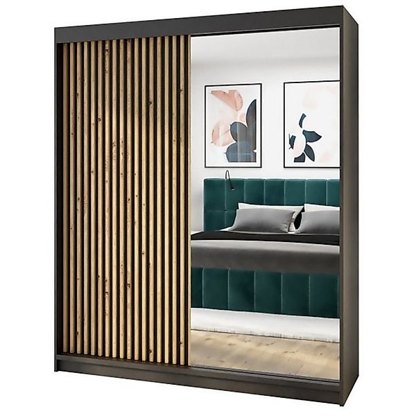 A&J MöbelLand GmbH Schwebetürenschrank MIT 2-türig Schrank mit Spiegel (Kos günstig online kaufen