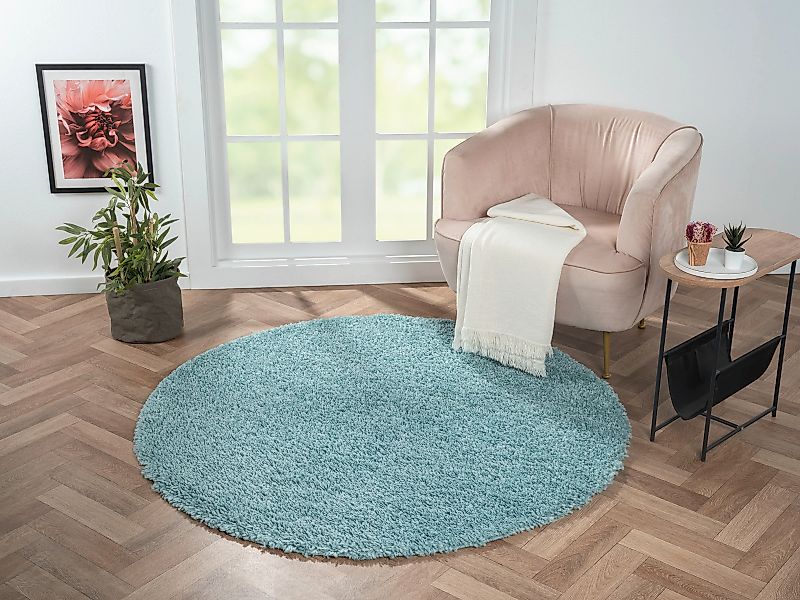 Myflair Möbel & Accessoires Hochflor-Teppich »My Shaggy«, rund, 37 mm Höhe, günstig online kaufen