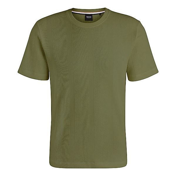 BOSS Kurzarmshirt Structure T-Shirt kurzärmelig günstig online kaufen