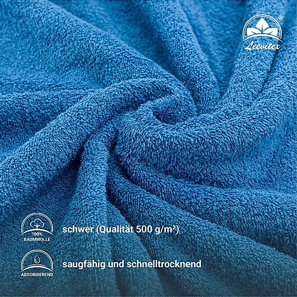 leevitex® Saunatuch Frottee XXL, (2-St), 80 x 200 cm, extra groß & saugfähi günstig online kaufen