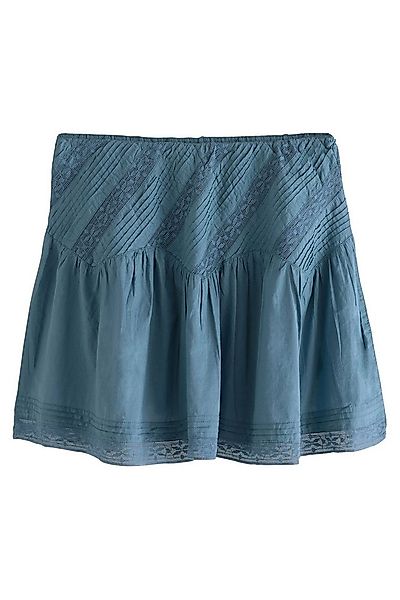 Next Minirock Minirock mit Spitzendetail aus 100 % Baumwolle (1-tlg) günstig online kaufen