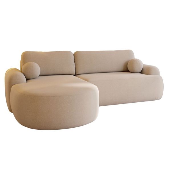 Compleo Ecksofa boucle mit breiter Ottomane günstig online kaufen