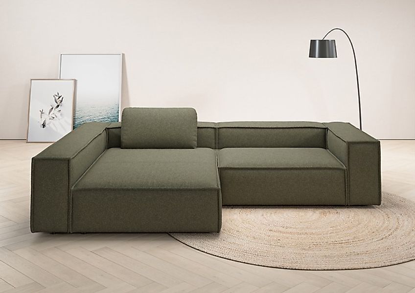 Places of Style Ecksofa »Watertown, moderne XXL L-Form, 306 cm breit«, Komf günstig online kaufen