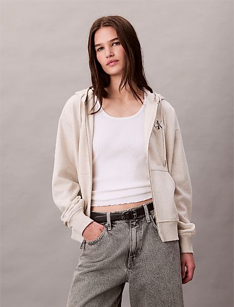 Calvin Klein Jeans Sweatjacke "MNLG FRNCH TRRY FZ B", Mit Rundhalsausschnit günstig online kaufen