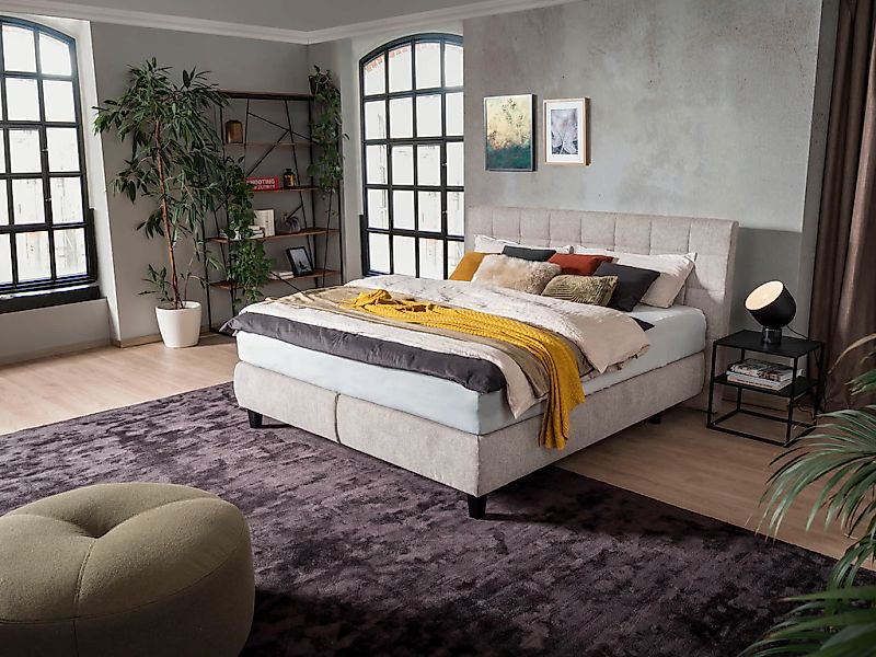 alina Boxspringbett "Edera", Doppelbett wahlweise mit Topper, Liegefläche 1 günstig online kaufen