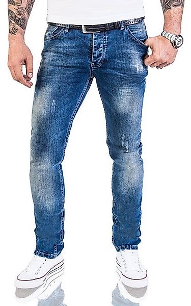 Rock Creek Slim-fit-Jeans Herren Jeans Slim Fit Blau M21 günstig online kaufen