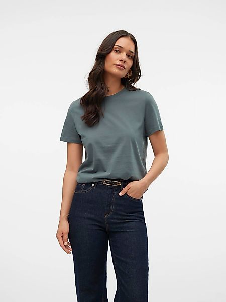 Vero Moda Kurzarmshirt "VMPAULINA SS T-SHIRT GA JRS NOOS" Baumwolle, regula günstig online kaufen