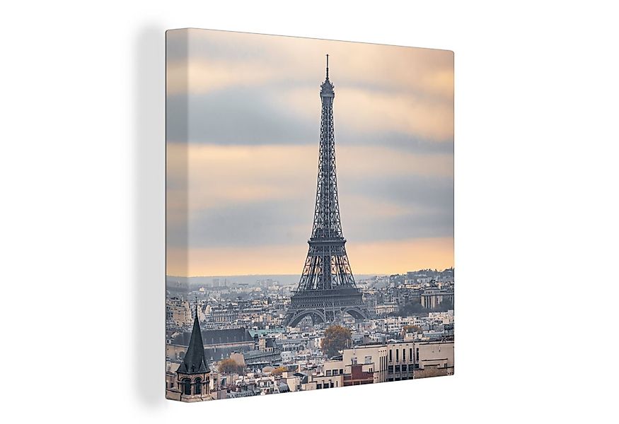 OneMillionCanvasses® Leinwandbild Eiffelturm - Paris - Himmel, Fotodruck (1 günstig online kaufen