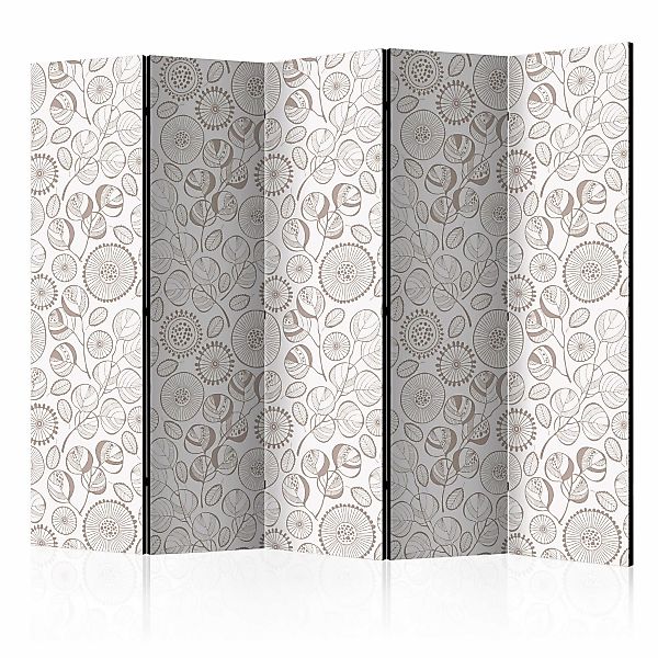 5-teiliges Paravent - Abstract Branches Ii [room Dividers] günstig online kaufen