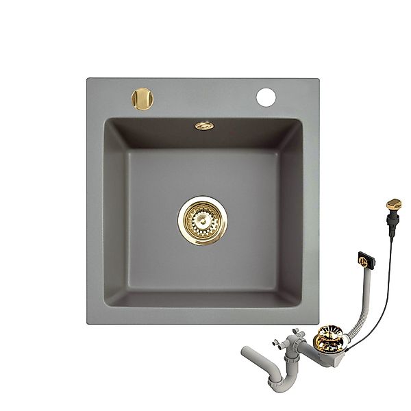 Faizee Möbel Granitspüle Granitspüle 48x50 +Armatur günstig online kaufen