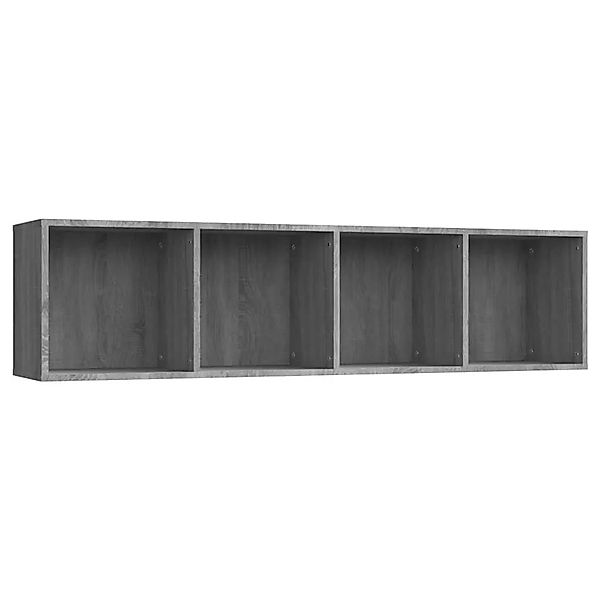 vidaXL Bücherschrank/TV-Schrank Grau Sonoma 143x30x36cm Holzwerkstoff 81527 günstig online kaufen
