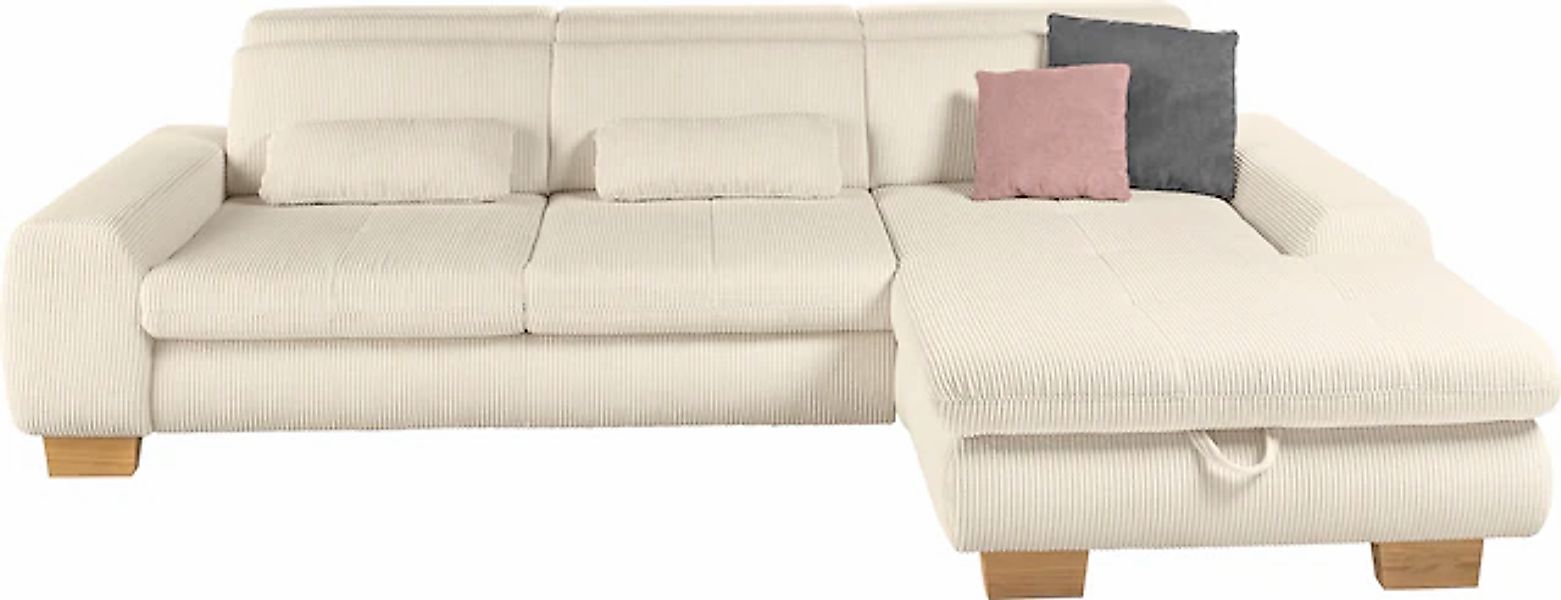 set one by Musterring Ecksofa »SO 3400, Cord, Sitzhöhe 47cm oder 49cm, inkl günstig online kaufen