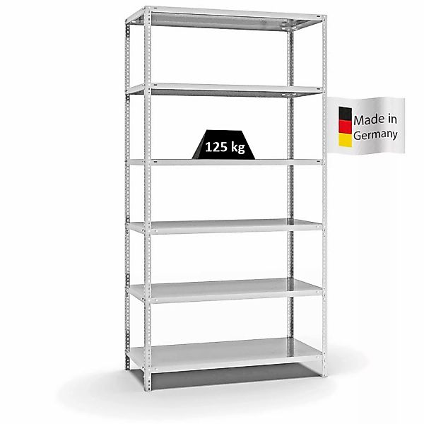 PROREGAL Fachbodenregal Schraubsystem Light-Duty Grundregal HxBxT 250 x 130 günstig online kaufen