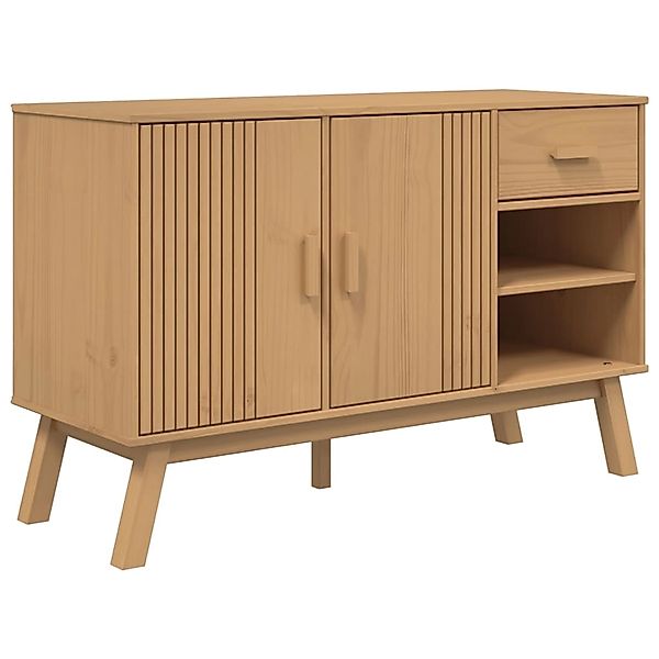 vidaXL Sideboard OLDEN Braun 114x43x73,5 cm Massivholz Kiefer 358606 günstig online kaufen