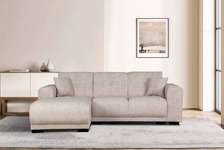Home affaire Ecksofa »Langeland L-Form«, incl. 2 Zierkissen, Recamiere wahl günstig online kaufen