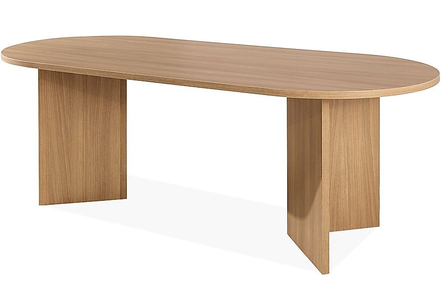 KONSIMO® Esstisch FABER Esszimmertisch, ovaler Tisch, günstig online kaufen