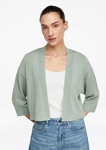 comma Cardigan Strickjacke Verkürzte Feinstrickjacke günstig online kaufen