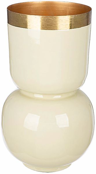 GILDE Tischvase "Vase Roro mit Goldrand", (1 St.) günstig online kaufen