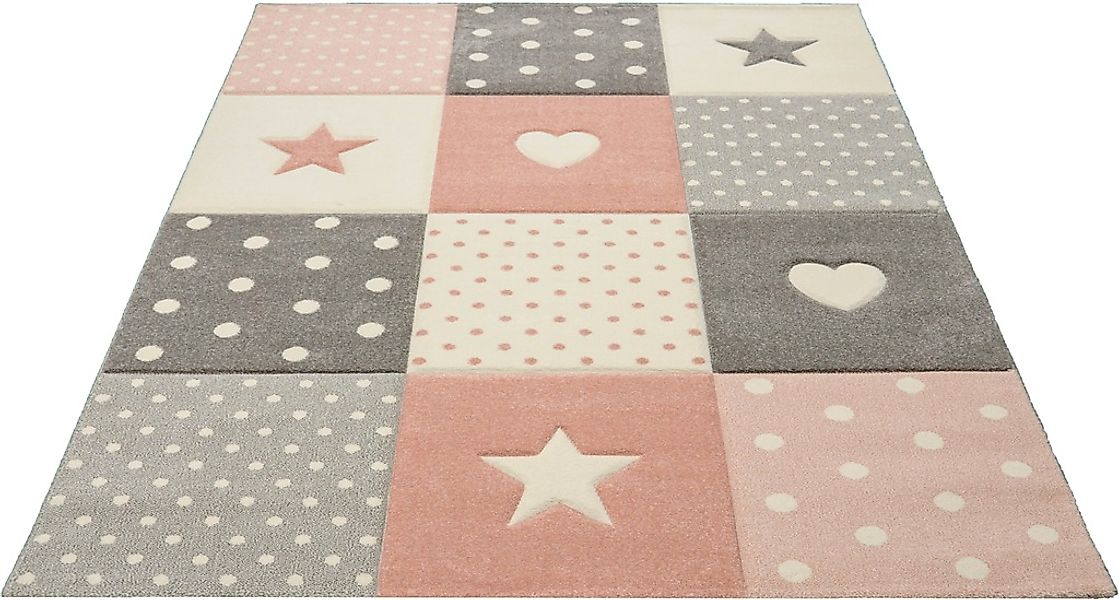 merinos Kinderteppich »Pastel Kids 20339«, rechteckig, 13 mm Höhe, handgear günstig online kaufen