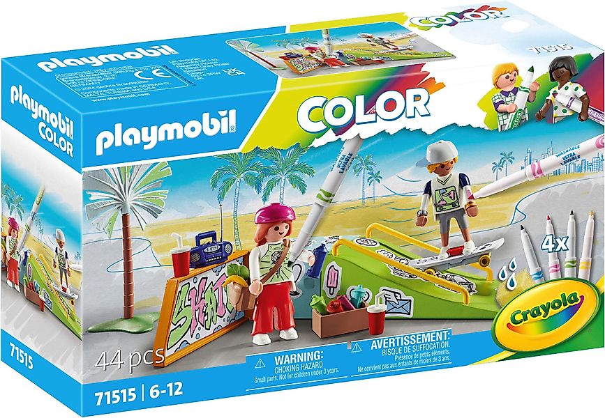 Playmobil® Skatepark (71515), Color Konstruktions-Spielset, (44 günstig online kaufen