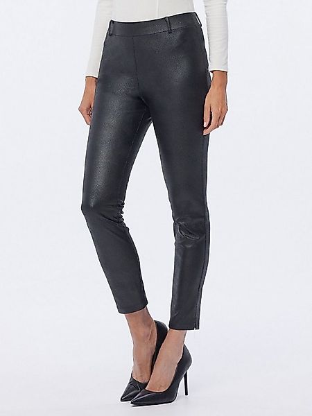 MONACO blue Lederimitathose Leggings koerpernah in hochwertigem Lammnappale günstig online kaufen