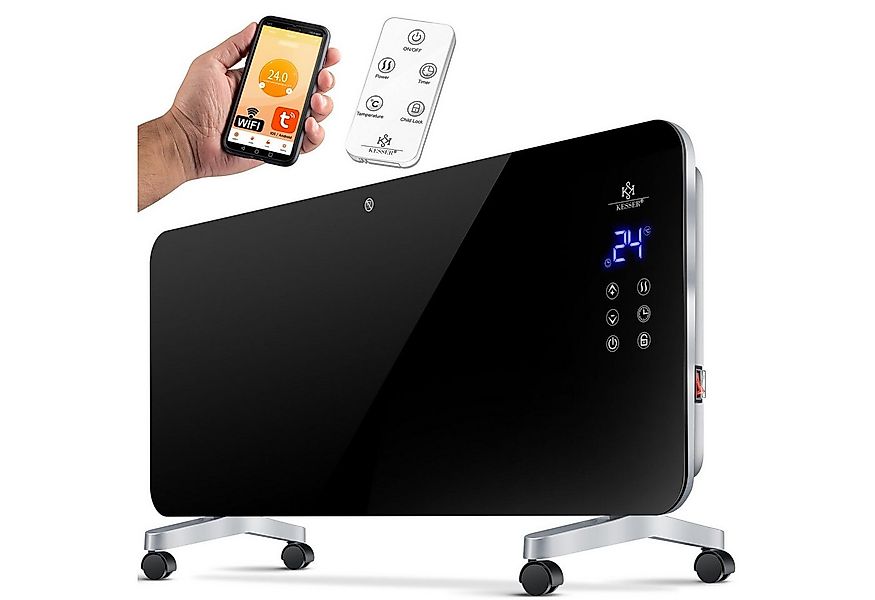 KESSER Heizgerät, 2000 W, Elektro Glasheizung Konvektor Elektroheizung Heiz günstig online kaufen
