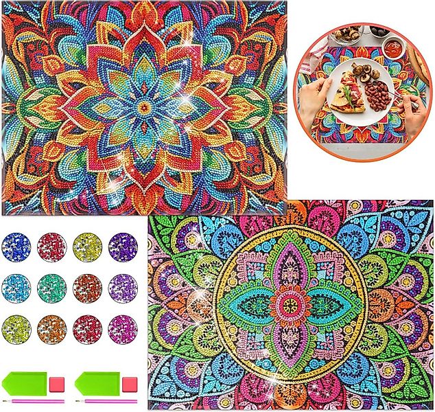 LA CUTE Malen nach Zahlen Mandala Diamantmalerei Tischset für kreative Kind günstig online kaufen