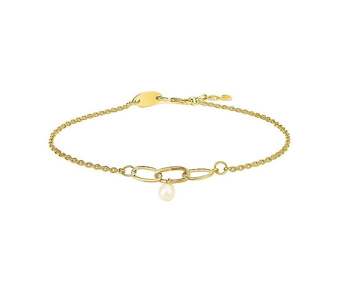 Suzan Gold Charm-Armband 375er Gold Armband – Perlenanhänger, elegant & was günstig online kaufen