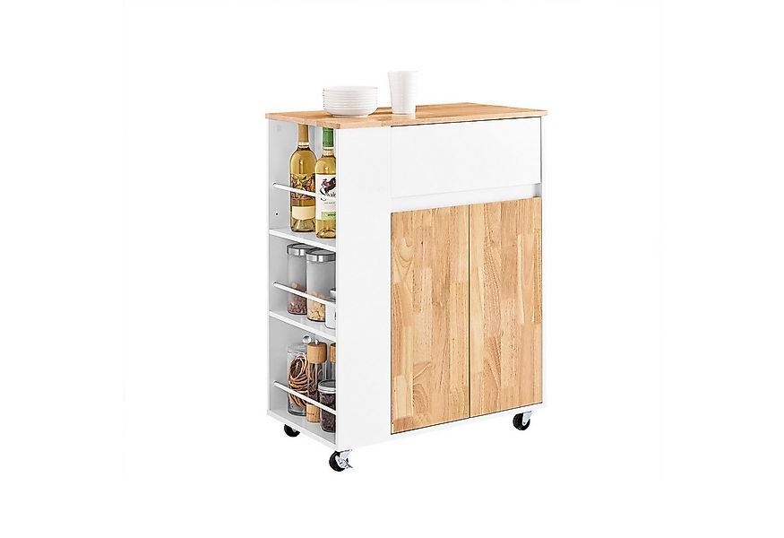 SoBuy Küchenwagen FKW132, Servierwagen mit Rollen Küchentrolley Beistellwag günstig online kaufen