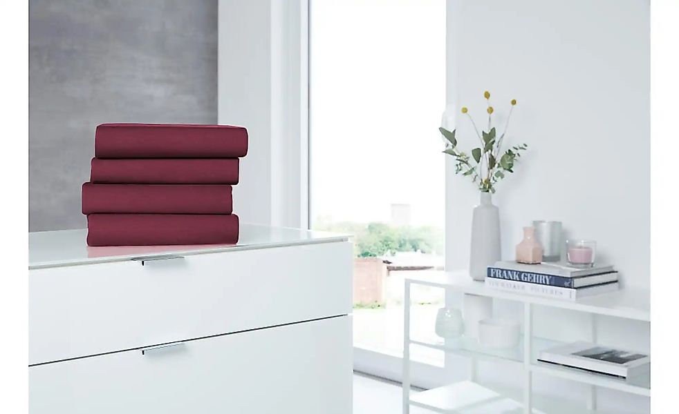 como Jersey-Elasthan Boxspringbetttuch   ¦ rot ¦ Maße (cm): B: 100 H: 26 Be günstig online kaufen