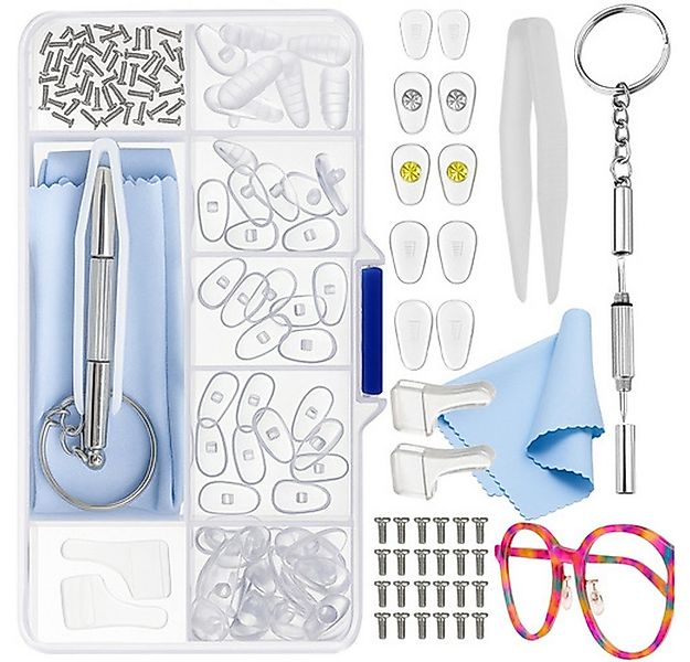 Trizand Reparatur-Set Brillenreparaturset Nasenpads Werkzeug, Spar-Set, 126 günstig online kaufen
